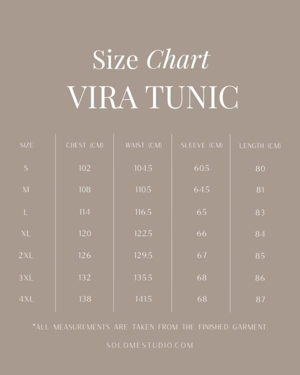 Vira tunika ar garām piedurknēm
