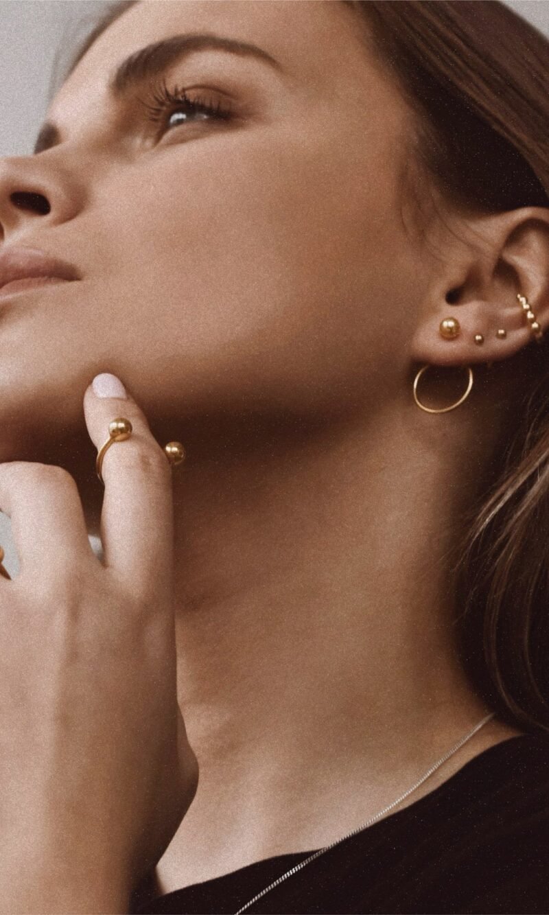 Chord Earrings - Gold