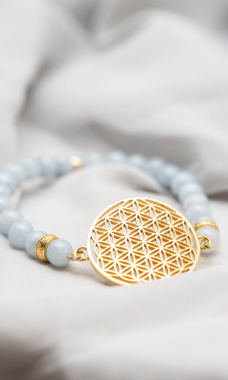 FOL-bracelet-AQUAMARINE-GOLD-covered-silver-scaled-1.jpg Flower Of Life Bracelet - Aquamarine