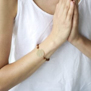 Flower Of Life Bracelet - Sandalwood