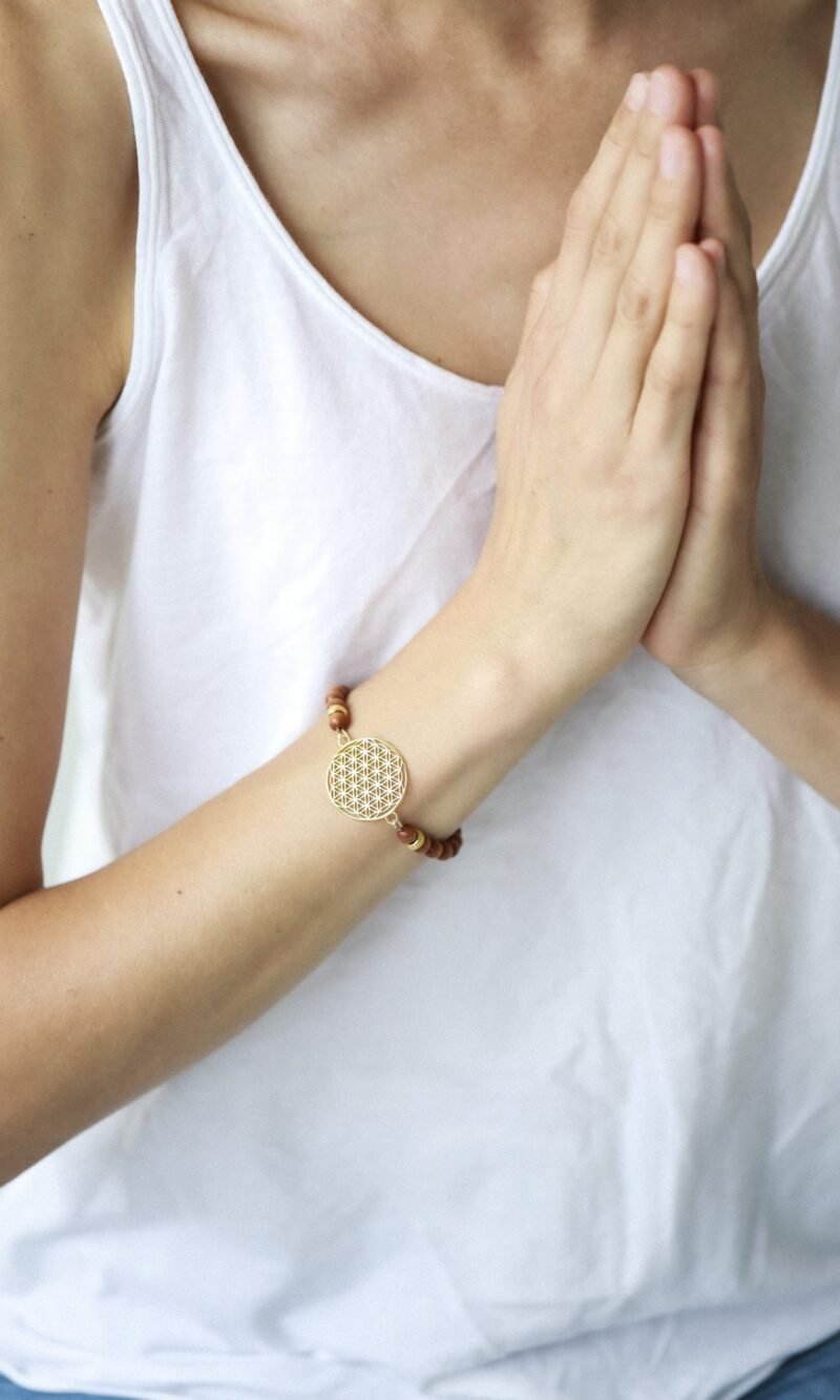 Flower Of Life Bracelet - Sandalwood