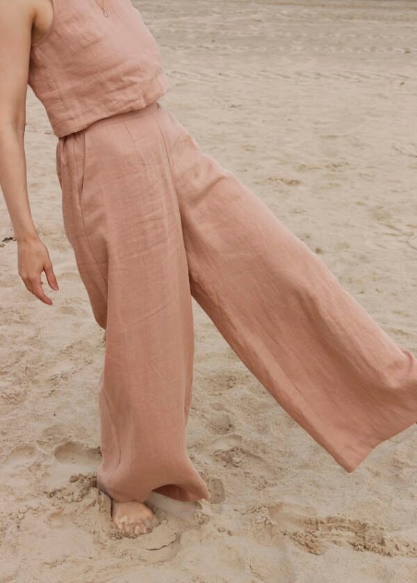 Linen Soma Wide Leg Pants