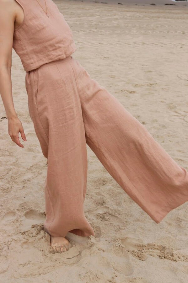 Linen Soma Wide Leg Pants