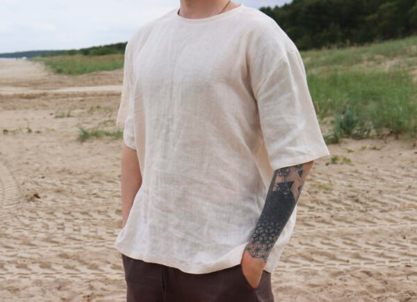 Tejas Unisex Linen T-Shirt