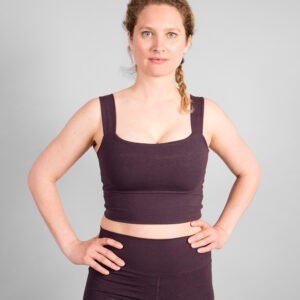 Aurora Women's Yoga Bra - Dark Purple