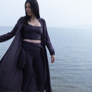 Aurora Women's Yoga Bra - Dark Purple