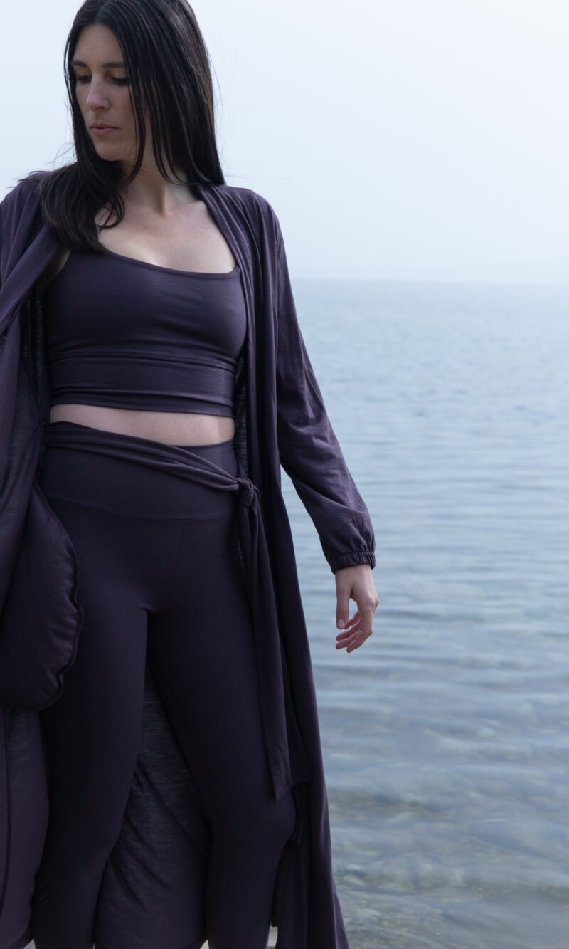 Aurora Women's Yoga Bra - Dark Purple