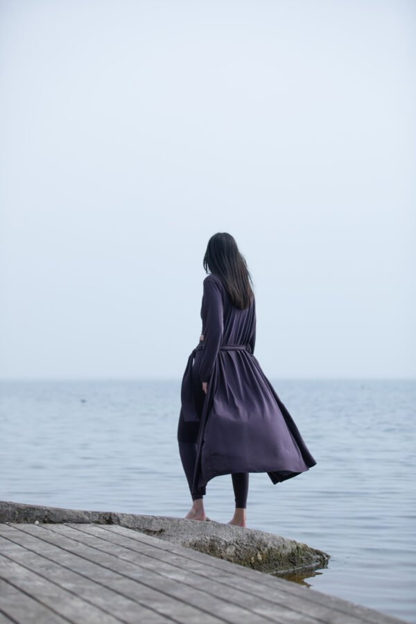 Mizar Kimono - Dark Purple