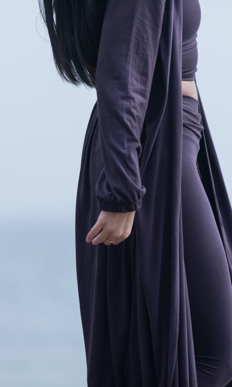 Mizar Kimono - Dark Purple