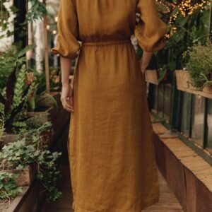 linen-rhapsody-dress-bronze-54972c95.jpg Linen Rhapsody Dress - Bronze