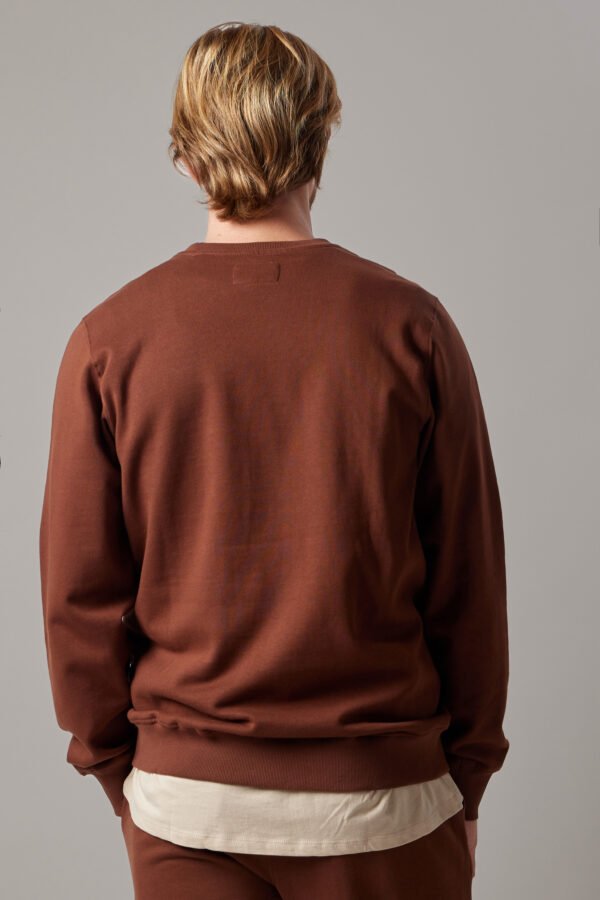 Brushed Crewneck Sweatshirt Brown