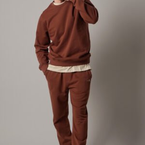 Brushed Crewneck Sweatshirt Brown