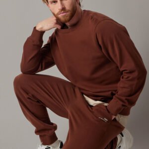 Brushed Crewneck Sweatshirt Brown