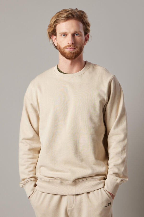 Brushed Crewneck Sweatshirt Ecru