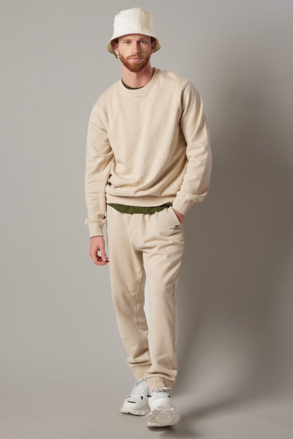 Brushed Crewneck Sweatshirt Ecru