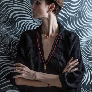 web-_35A0889-Edit-1-2.jpg Sekhmet Fire Stud Earrings