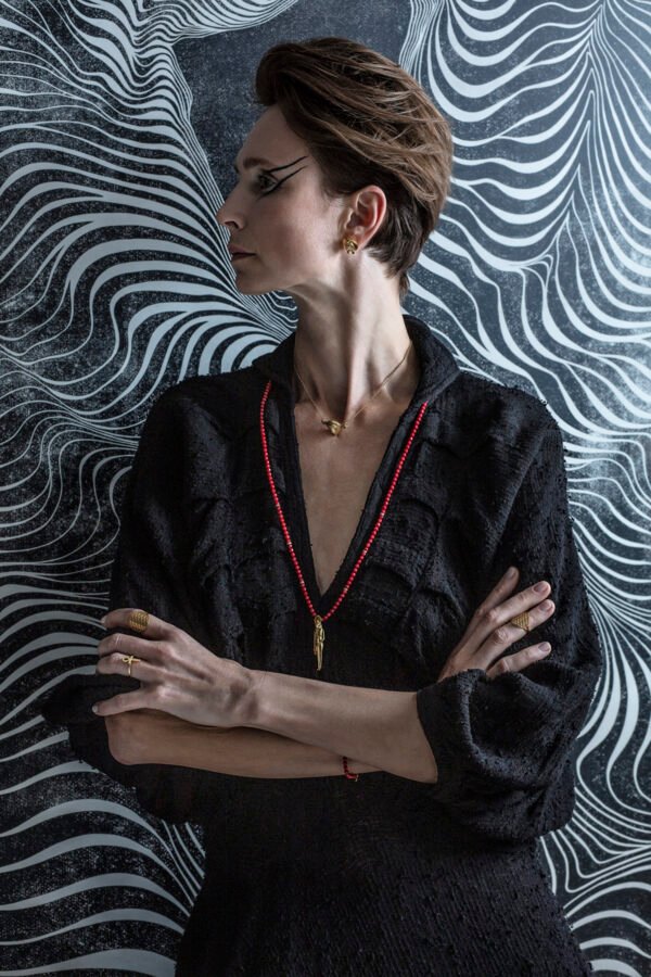 web-_35A0889-Edit-1-2.jpg Sekhmet Fire Stud Earrings