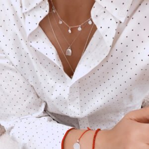 Flower Of Life Bracelet S – Red Cord