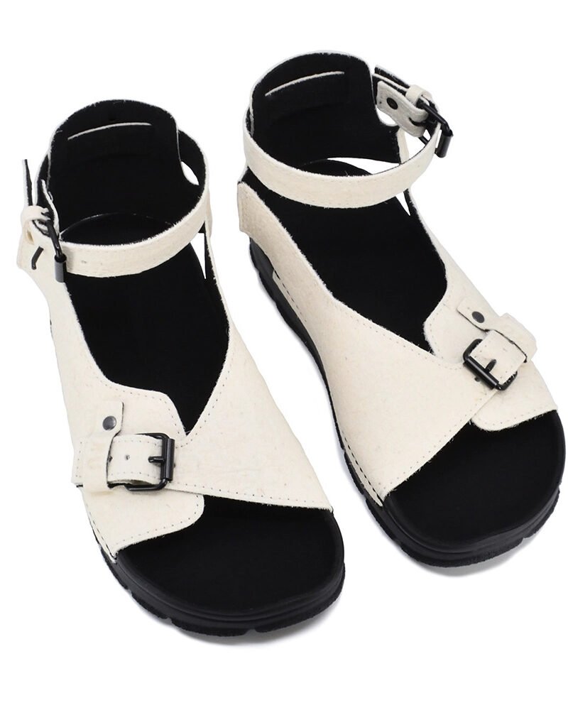 TOKU Athens Vegan Sandals – White