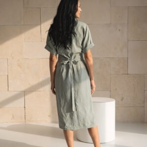Linen Ananda Wrap Dress