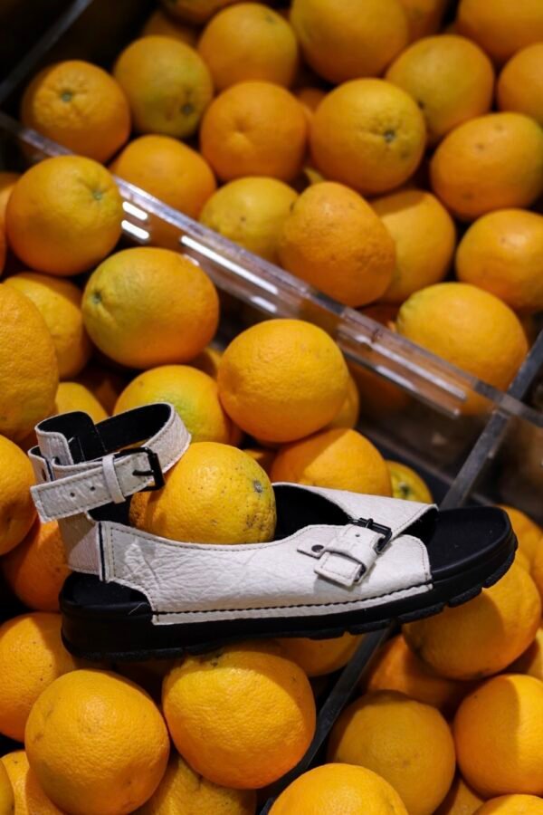 TOKU Athens Vegan Sandals – White
