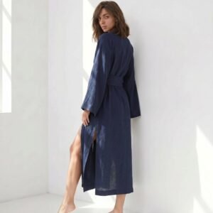 Linen kimono dress XS-5XL