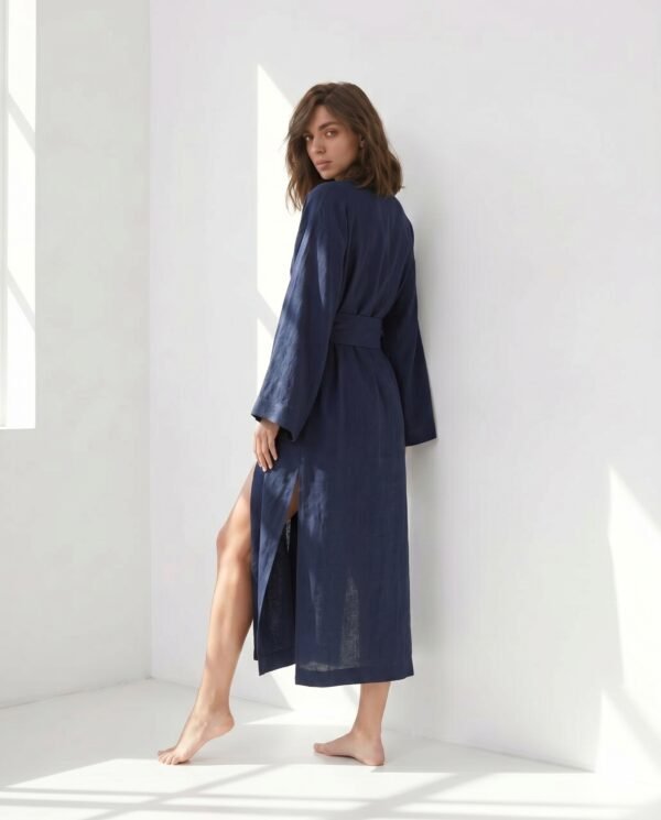 Linen kimono dress XS-5XL