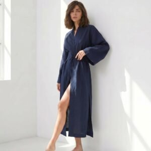 Linen kimono dress XS-5XL