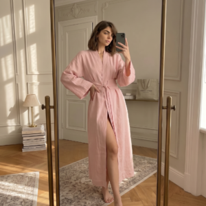Linen kimono dress XS-5XL
