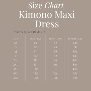 Linen kimono dress XS-5XL