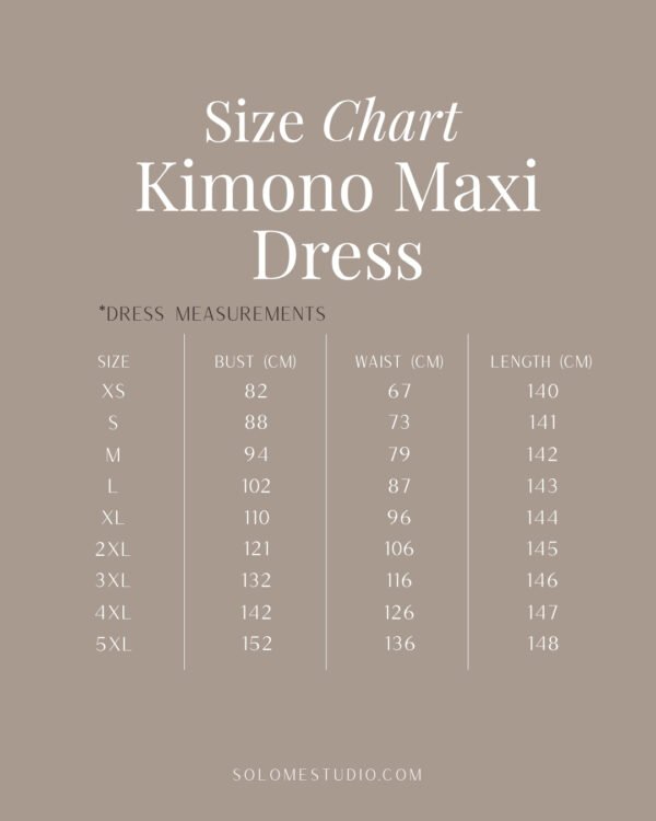 Linen kimono dress XS-5XL
